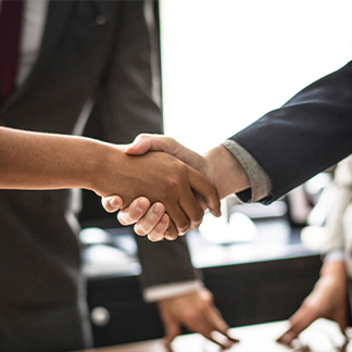 Japan business meeting handshake