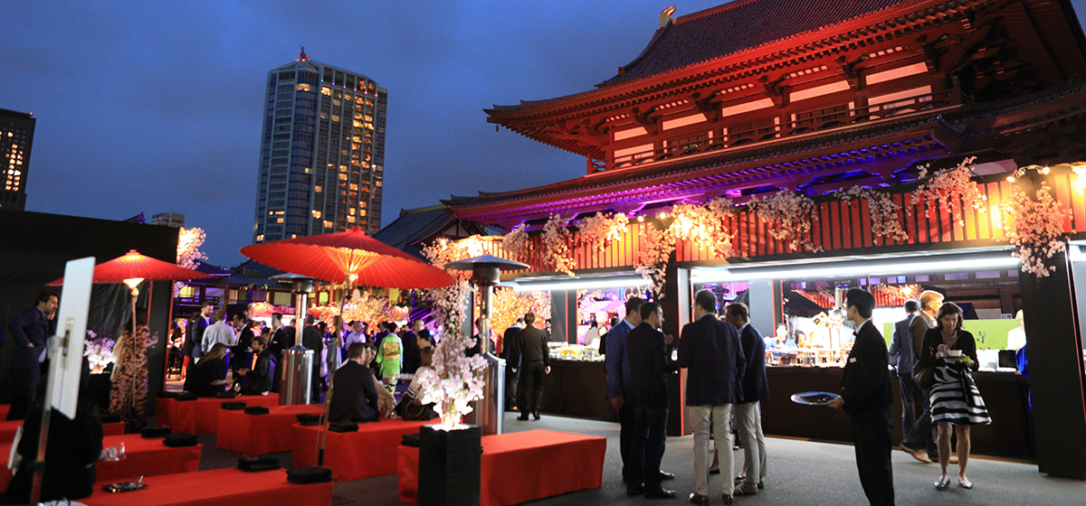 japanese unique venue event temple
